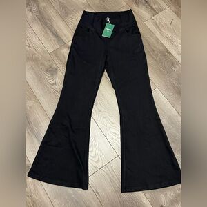 HALARA Black Casual High-Rise Denim Pants